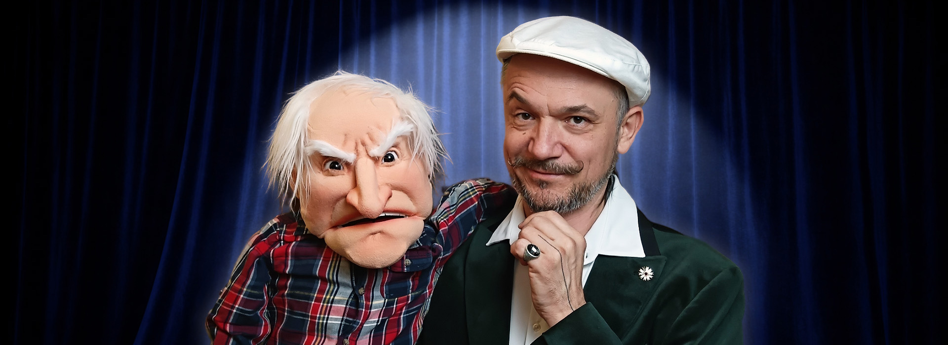 Ventrilokvist Sam sebastian z lutko Stric Fric.